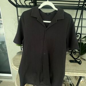 Vince Men's Black Short Sleeve Shirt